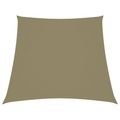 vidaXL, vidaXL Sonnensegel Oxford-Gewebe Trapezförmig 3/4x2 m Beige