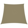 vidaXL, vidaXL Sonnensegel Oxford-Gewebe Trapezförmig 4/5x3 m Beige