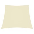 vidaXL, vidaXL Sonnensegel Oxford-Gewebe Trapezförmig 3/4x2 m Creme