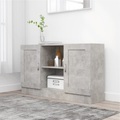 vidaXL, vidaXL Sideboard Betongrau 120x30,5x70 cm Spanplatte