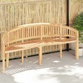 vidaXL, vidaXL Bananenbank 200 cm Massivholz Teak