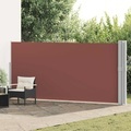 vidaXL, vidaXL Ausziehbare Seitenmarkise 170x1200 cm Braun