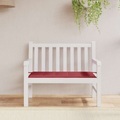 vidaXL, vidaXL Gartenbank-Auflage Weinrot 120x50x4 cm Stoff