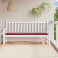 vidaXL, vidaXL Gartenbank-Auflage Weinrot 200x50x4 cm Stoff