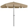 vidaXL, vidaXL Strandschirm Taupe 200x125 cm