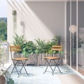 vidaXL, vidaXL Klappbare Gartenstühle 2 Stk. Stahl und Massivholz Akazie