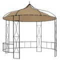 vidaXL, vidaXL Pavillon 300x290 cm Taupe Rund
