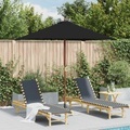 vidaXL, vidaXL Sonnenschirm mit Holzmast Schwarz 150x200 cm