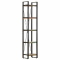 vidaXL, vidaXL Bücherregal 5 Fächer 40x30x180 cm Altholz Massiv