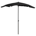 vidaXL, vidaXL Sonnenschirm mit Mast 200x130 cm Schwarz