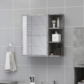 vidaXL, vidaXL Bad-Spiegelschrank Betongrau 62,5x20,5x64 cm Spanplatte