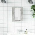 vidaXL, vidaXL LED-Bad-Spiegelschrank Betongrau 40x12x45 cm