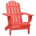 vidaXL, vidaXL Adirondack-Gartenstuhl Massivholz Tanne Rot