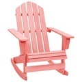 vidaXL, vidaXL Adirondack-Schaukelstuhl Massivholz Tanne Rosa