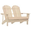 vidaXL, vidaXL 2-Sitzer Adirondack-Gartenbank Massivholz Tanne