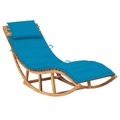 vidaXL, vidaXL Schaukelliege mit Auflage Massivholz Teak