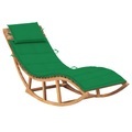 vidaXL, vidaXL Schaukelliege mit Auflage Massivholz Teak