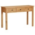 vidaXL, vidaXL Schminktisch 110x40x75 cm Massivholz Eiche