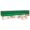 vidaXL, vidaXL 4-tlg. Paletten-Lounge-Set mit Kissen Kiefernholz Imprägniert
