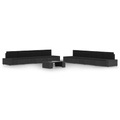 vidaXL, vidaXL 9-tlg. Garten-Lounge-Set mit Kissen Schwarz Poly Rattan