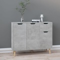 vidaXL, vidaXL Sideboard Betongrau 90x30x72 cm Holzwerkstoff