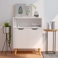vidaXL, vidaXL Sideboard Weiß 60x30x72 cm Holzwerkstoff