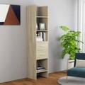 vidaXL, vidaXL Bücherregal Sonoma-Eiche 40x35x180 cm Spanplatte