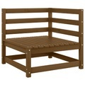 vidaXL, vidaXL Garten-Ecksofa Honigbraun Massivholz Kiefer