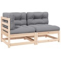 vidaXL, vidaXL 2-tlg. Garten-Lounge-Set mit Kissen Kiefer Massivholz