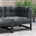 vidaXL, vidaXL Garten-Ecksofa mit Anthrazit Kissen Massivholz Kiefer