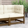 vidaXL, vidaXL Garten-Ecksofa mit Creme Kissen Massivholz Kiefer