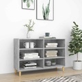 vidaXL, vidaXL Sideboard Betongrau 103,5x35x70 cm Spanplatte
