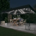 vidaXL, vidaXL Pavillon mit LED-Lichterkette 3x4 m Anthrazit Stoff