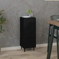 vidaXL, vidaXL Sideboard Schwarz 34,5x34x90 cm Holzwerkstoff
