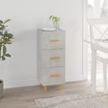 vidaXL, vidaXL Sideboard Betongrau 34,5x34x90 cm Holzwerkstoff