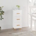 vidaXL, vidaXL Sideboard Hochglanz-Weiß 34,5x34x90 cm Holzwerkstoff