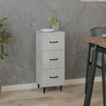 vidaXL, vidaXL Sideboard Betongrau 34,5x34x90 cm Holzwerkstoff
