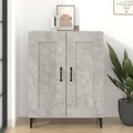 vidaXL, vidaXL Sideboard Betongrau 69,5x34x90 cm Holzwerkstoff