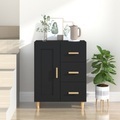 vidaXL, vidaXL Sideboard Schwarz 69,5x34x90 cm Holzwerkstoff