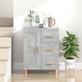 vidaXL, vidaXL Sideboard Betongrau 69,5x34x90 cm Holzwerkstoff