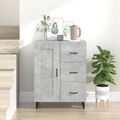 vidaXL, vidaXL Sideboard Betongrau 69,5x34x90 cm Holzwerkstoff