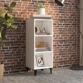 vidaXL, vidaXL Sideboard Weiß 34,5x32,5x90 cm Holzwerkstoff