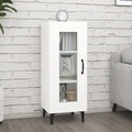 vidaXL, vidaXL Sideboard Weiß 34,5x34x90 cm Holzwerkstoff