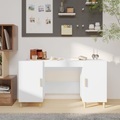 vidaXL, vidaXL Schreibtisch Weiß 140x50x75 cm Holzwerkstoff