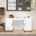 vidaXL, vidaXL Schreibtisch Hochglanz-Weiß 140x50x75 cm Holzwerkstoff
