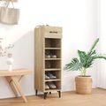 vidaXL, vidaXL Schuhschrank Sonoma-Eiche 30x35x105 cm Holzwerkstoff