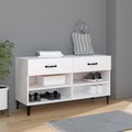vidaXL, vidaXL Schuhschrank Weiß 102x35x55 cm Holzwerkstoff