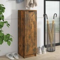 vidaXL, vidaXL Schuhschrank Räuchereiche 30x35x100 cm Holzwerkstoff