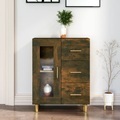 vidaXL, vidaXL Sideboard Räuchereiche 69,5x34x90 cm Holzwerkstoff