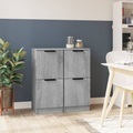 vidaXL, vidaXL Sideboards 2 Stk. Grau Sonoma 30x30x70 cm Holzwerkstoff